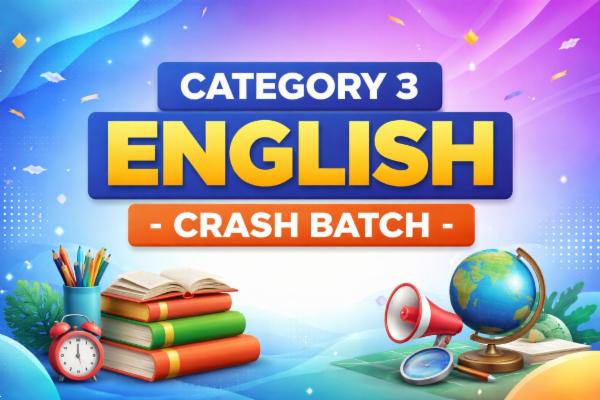 CATEGORY 3 ENGLISH - CRASH BATCH cover