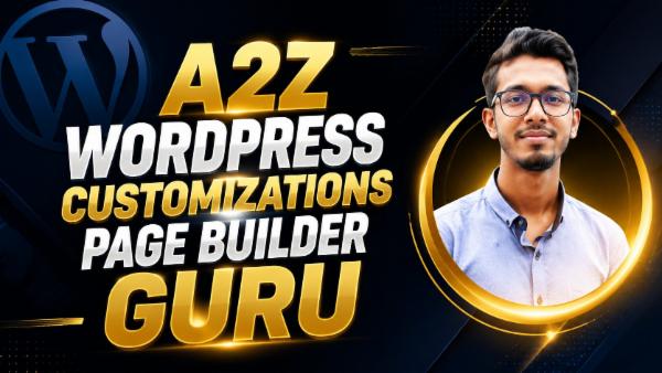 A2Z Wordpress Customizations Page Builder Guru cover