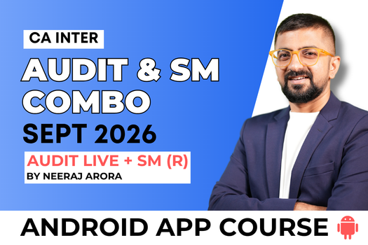 CA Inter Audit (Live) & SM Regular Batch Combo for September 2026 - Android App Classes cover
