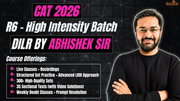 High Intensity LRDI Course For CAT 2026 | R6 (Hinglish Batch) | Complete & Practice Focussed Prep For LRDI For CAT 2026 by Abhishek Sir cover
