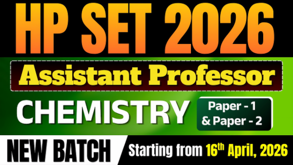 HP SET 2026 Paper- 1 & 2 Assistant Professor: Chemistry Batch- 1 cover