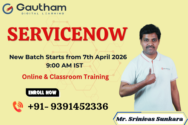ServiceNow Live Classes : New Batch Starts from 7th April 2026 9:00 AM cover