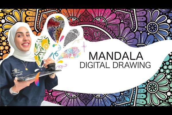 Mandala Digital Drawing cover