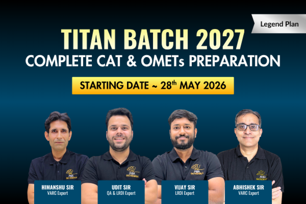 Complete CAT & OMETs 2027 Batch 01 (Basic to Advanced) | Titan Batch - Legend Plan cover