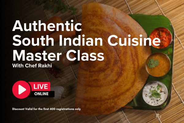 Master South Indian Cooking in 4 Days - LIVE cover