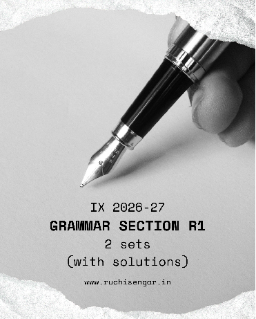 IX 2026-27 R1 GRAMMAR SECTION -2 sets cover
