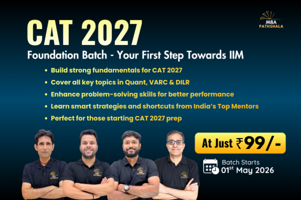 Foundation Course for CAT 2027 – Your First Step Towards IIM cover