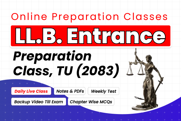 LL.B. Entrance Preparation TU | Live Class 2083 cover