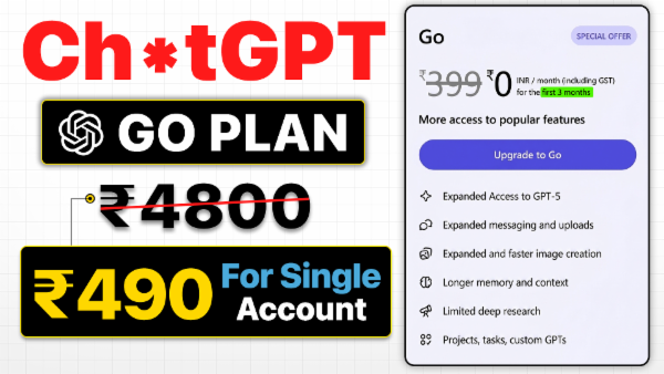 Ch*t GPT Go 3 Month Plan Activation cover