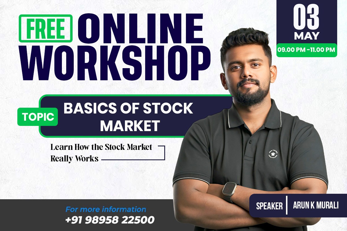 BASICS OF STOCK MARKET WEBINAR- FREE ONLINE WORKSHOP MAY 3 cover