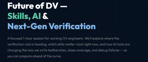 Future of DV — Skills, AI & Next-Gen Verification cover