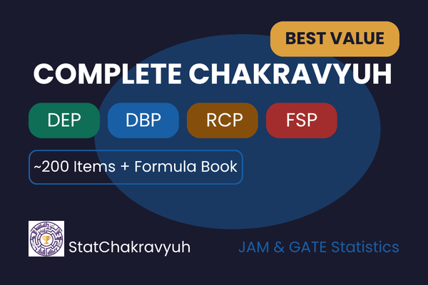 Complete Chakravyuh | All 4 Phases + Formula Book | JAM & GATE Statistics 2027 cover