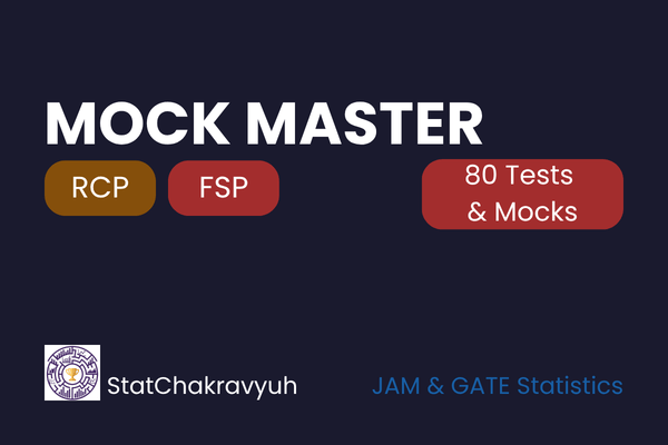 Mock Master | RCP + FSP | JAM & GATE Statistics 2027 cover