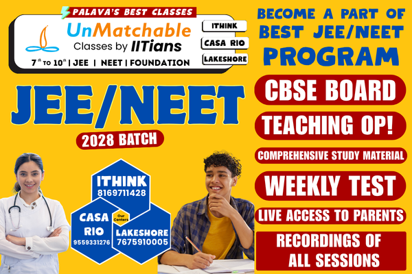 UnMatchable JEE/NEET Foundation Sr 2027 cover