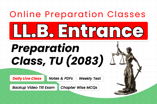 LL.B. Entrance Preparation TU | Live Class 2083 cover