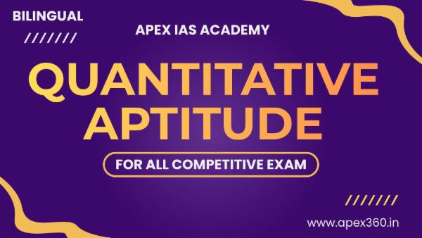 QUANTITATIVE APTITUDE ONLINE COURSE (BILINGUAL) cover