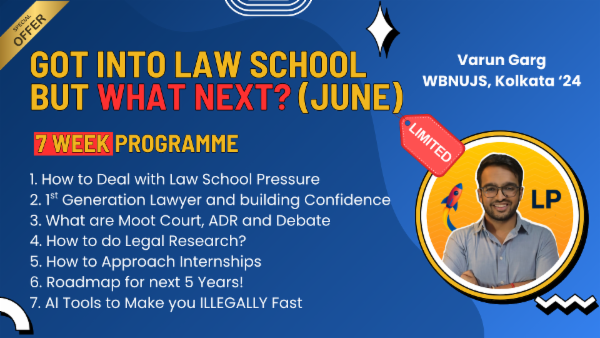 Incoming 1st Year Law Students Cohort (Batch of 2026-31) - 7 Week (JUNE) cover