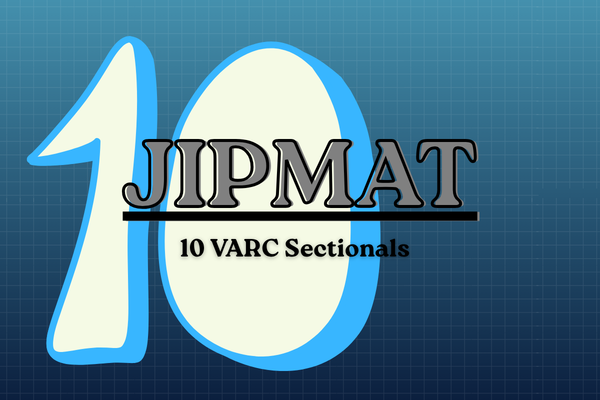 JIPMAT VARC Sectional Mocks cover