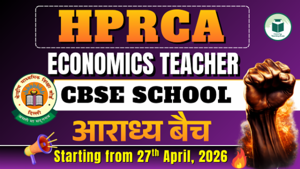 HPRCA | PGT Teacher | Economics | Online Live Batch- 1 cover