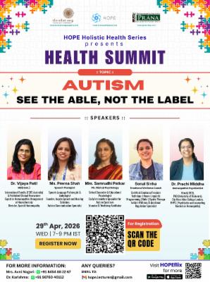 Health Summit- AUTISM- "See the able, not the label" cover
