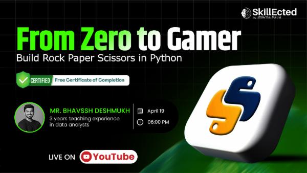 From Zero to Gamer: Build Rock Paper Scissors in Python Your beginner-friendly gaming Python bootcamp! cover