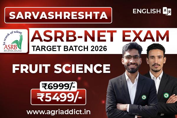 Fruit Science Paid Online Master Course for ASRB NET/SMS/STO cover