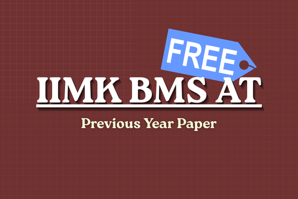 Free IIM Kozikode BMS Test - Previous Year Paper cover