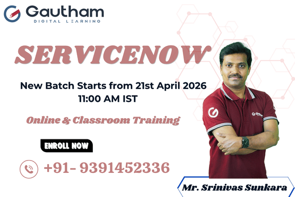 ServiceNow Live Classes : New Batch Starts from 21st April 2026 11:00 AM cover
