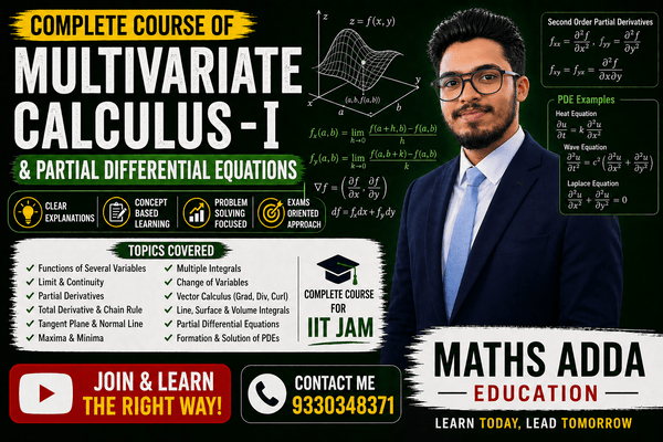 Multivariate Calculus - I & Partial Differential Equations cover