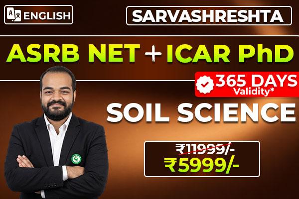 SOIL SCIENCE PAID ONLINE MASTER COURSE FOR ASRB NET/SMS/STO/ICAR AICE PhD cover