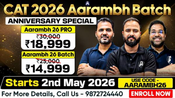 Aarambh Batch for CAT 2026 cover