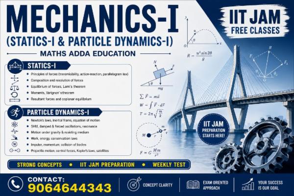 Mechanics-I(Statics-I & Particle Dynamics-I) cover