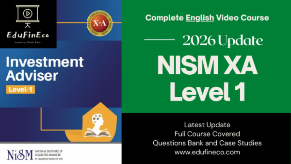 NISM XA - Investment Adviser (Level 1) English cover