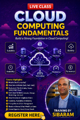 Live Class : Cloud Computing Fundamentals cover