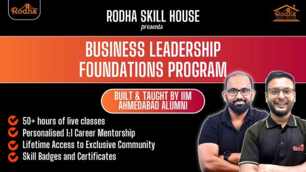 Rodha Business Leadership Foundation Program 2026 | Built And Delivered by IIM Ahmedabad Graduates cover