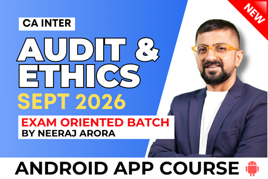 CA Inter Audit Exam Oriented Fast Track for September 2026 - Android App Classes cover
