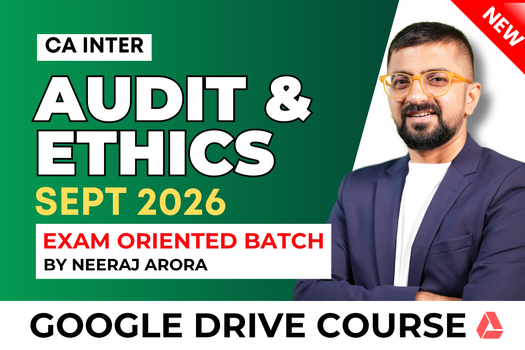 CA Inter Audit Exam Oriented Fast Track for September 2026 - Google Drive Course cover