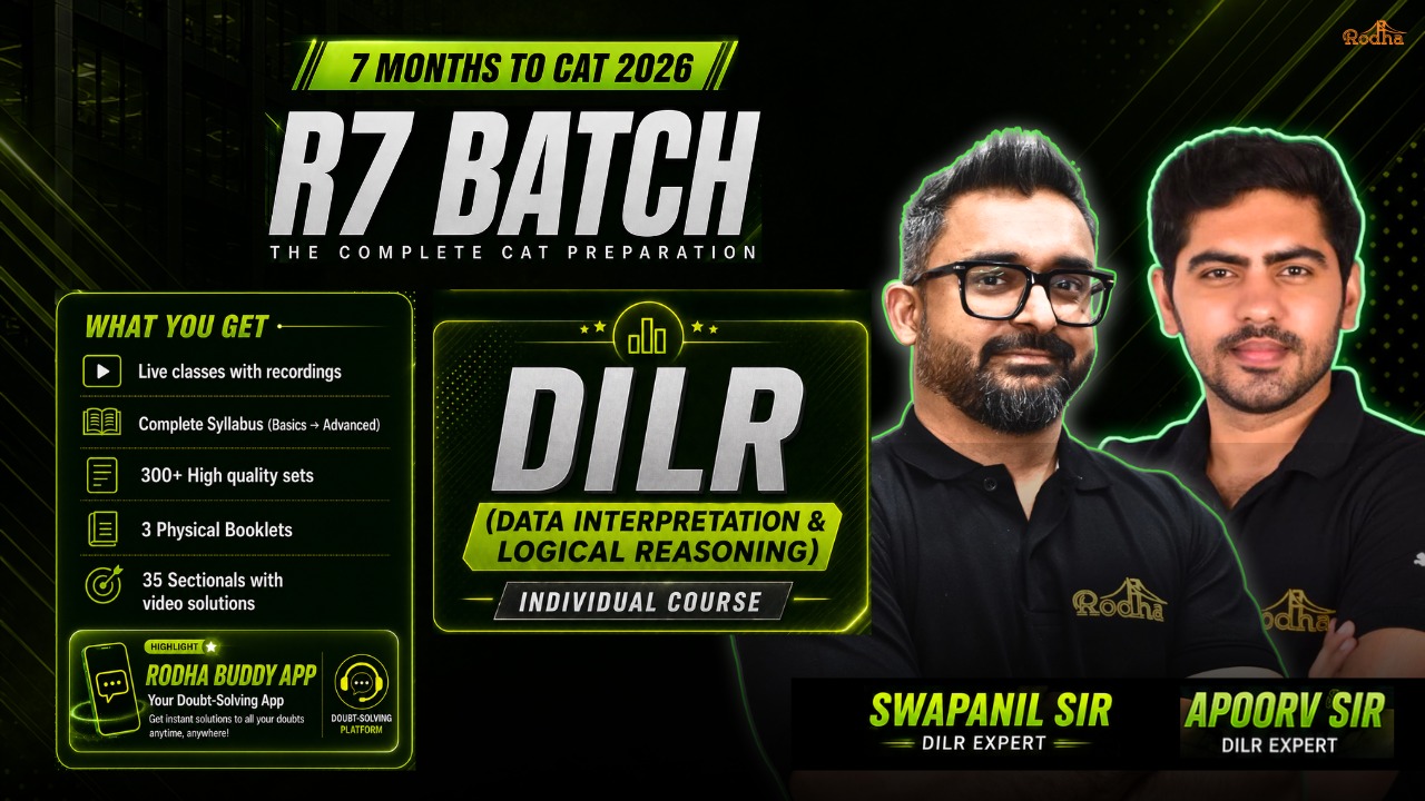 CAT 2026 | Batch - R7 | Zero to Zenith LRDI by SWAPANIL SIR & APOORV SIR for CAT 2026 cover