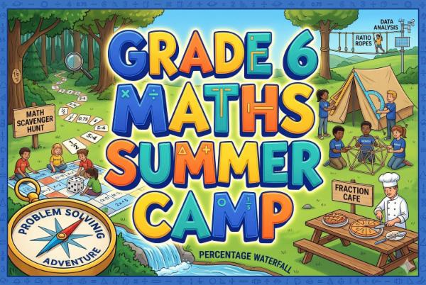 Grade 6 Maths Summer Camp cover