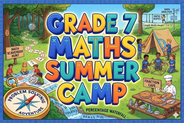 Grade 7 Maths Summer Camp cover