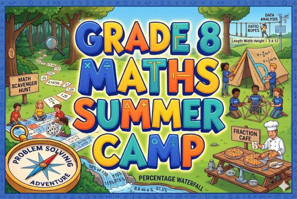 Grade 8 Maths Summer Camp cover