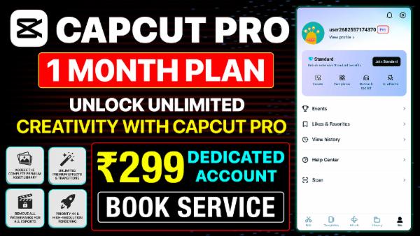 CapCut Pro 1 Month All Premium Effects & Assets cover