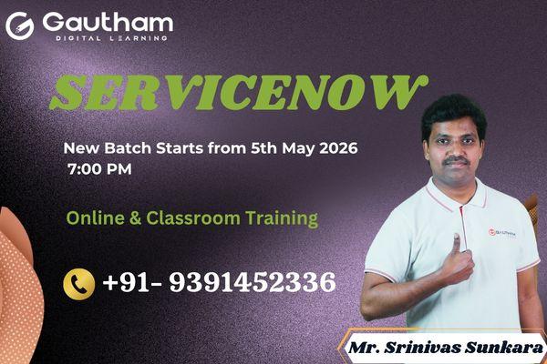 ServiceNow Live Classes : New Batch Starts from 5th May 2026 7:00 PM cover