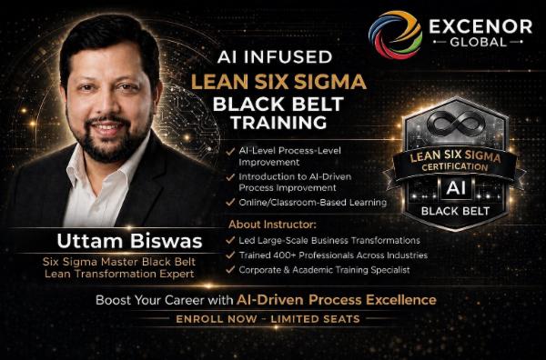 AI Infused Lean Six Sigma Black Belt Training cover