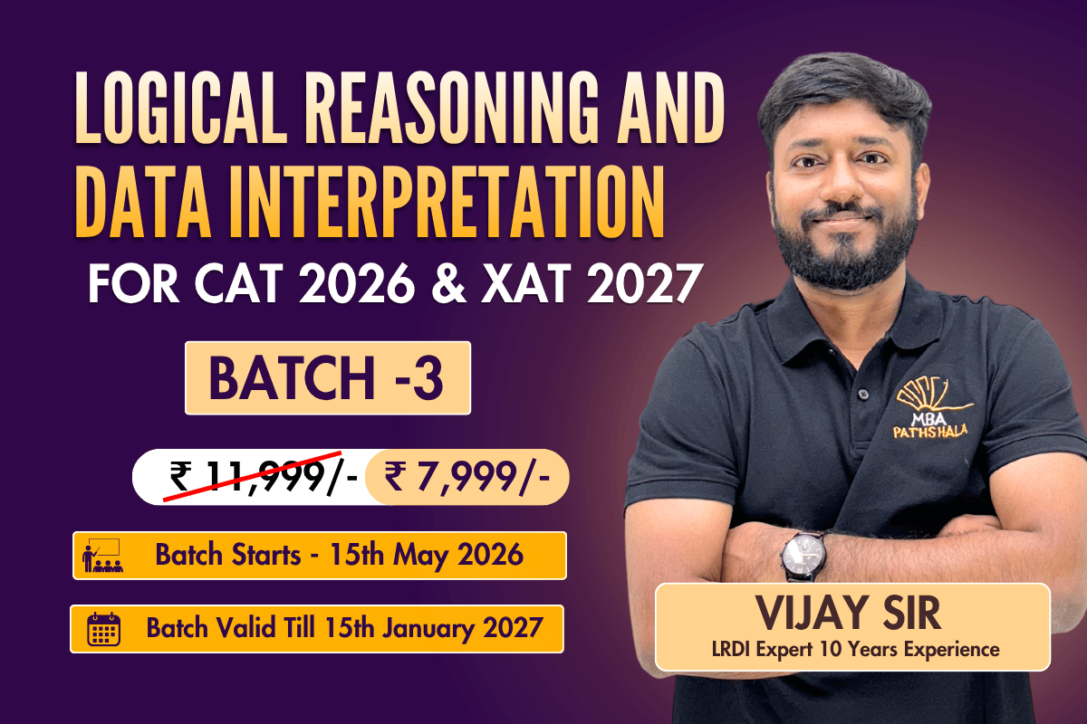 Complete Logical Reasoning & Data Interpretation (Batch 03) for CAT 2026 & XAT 2027 by Vijay Sir cover