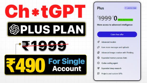 Ch*t GPT Plus 1 Month Plan Activation cover