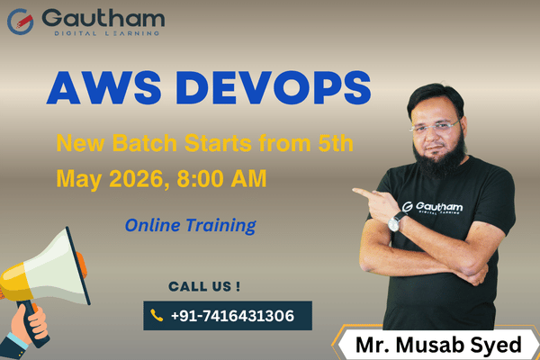 AWS DevOps Live Classes : New Batch Starts from 5th May 2026, 8:00 AM cover
