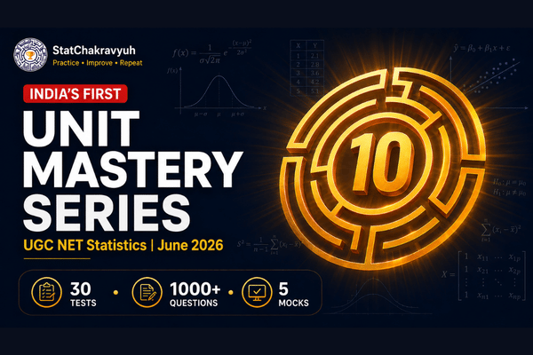 Unit Mastery Series - UGC NET Statistics June 2026 cover