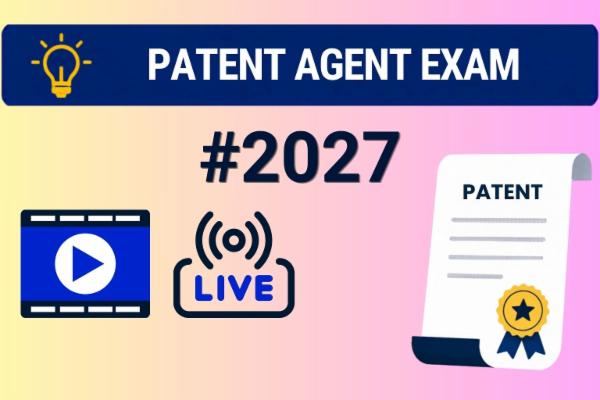 PATENT AGENT EXAM #2027 TRAINING PROGRAM cover