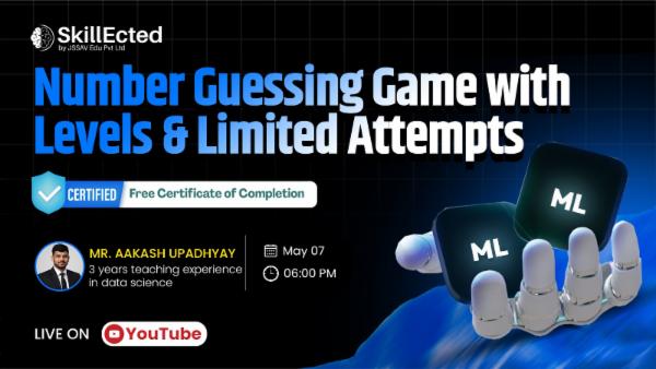 Number Guessing Game with Levels & Limited Attempts – ML Bootcamp cover